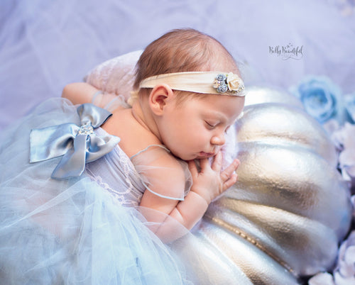 Ella Newborn Princess Dress • Cinderella Newborn Dress • Dream Baby • Princess Baby Dress • Sitter Princess Dress • Princess Newborn Gown • by Sew Trendy