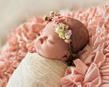Newborn Ruffle Blanket • Textured Layering Blanket • Newborn Photography Props