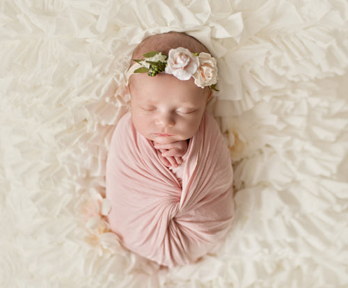 Newborn Ruffle Blanket • Textured Layering Blanket • Newborn Photography Props