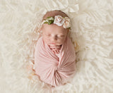 Newborn Ruffle Blanket • Textured Layering Blanket • Newborn Photography Props
