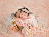 Newborn Ruffle Blanket • Textured Layering Blanket • Newborn Photography Props
