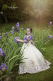 Delilah Girls Gown • Girls Couture Embroidered Tutu •  Floral Tutu • Girls Corset Tutu • Girls Couture • Princess Photo Shoot • Flower Girl Dress • by Sew Trendy