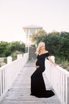 Audrey Gown • Fitted Maternity Gown • Cap Sleeve Maternity Gown • Slim Fit Gown • Sweetheart Style Dress • Bridesmaid Dress  • Event Gown • Photo Shoot • by Sew Trendy