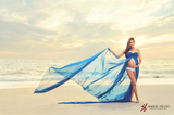 Rachel Gown • Long Flowing Gown • Butterfly Chiffon Gown • Sheer Maternity Gown • Sweetheart Maternity Gown • by Sew Trendy
