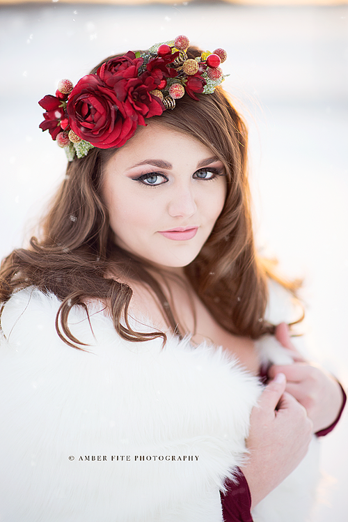Noelle Floral Crown in RED • Winter Floral Crown • Vintage Grapevine Floral • Maternity Crown • Flower Girl Headpiece •  | Ready To Ship • by Sew Trendy