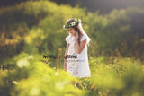 Kona Floral Crown • Simple Floral Crown • Ivory Floral Crown • Princess Floral Crown • Bohemian Crown | Ready To Ship • by Sew Trendy