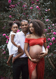 CLEARANCE • Maternity Skirt Crop and Short Set in Rust • Hillary Crop • Lisa Skirt | Ready To Ship • by Sew Trendy