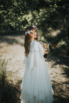 Cyrene Bridal Capelet • Embroidered Lace Capelet • Girls Cape • by Sew Trendy