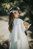 Cyrene Bridal Capelet • Embroidered Lace Capelet • Girls Cape • by Sew Trendy