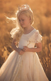 Gretel Gown • Tiered Girls Couture Gown • Girls Full Circle Gown • Layered Chiffon Gown • by Sew Trendy