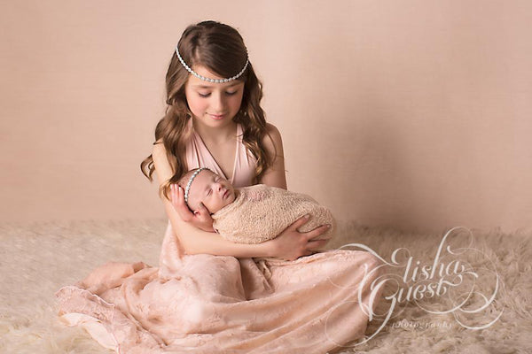 Jaycee Gown • Vintage Lace Girls Infinity Gown • by Sew trendy