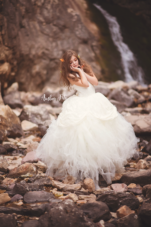 Pearl Girls Couture Tutu • Girls Couture Tutu • Princess Dress • Flower Girl Dress • Tulle Gown • Fairy Princess Gown • Wonderland Dress • by Sew Trendy