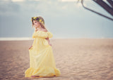 Reece Gown • Girls Vintage Dress • Flowing Hand Made Dress • Classic Vintage Chiffon Gown • Ruffle Night Gown • Girls Chemise • by Sew Trendy