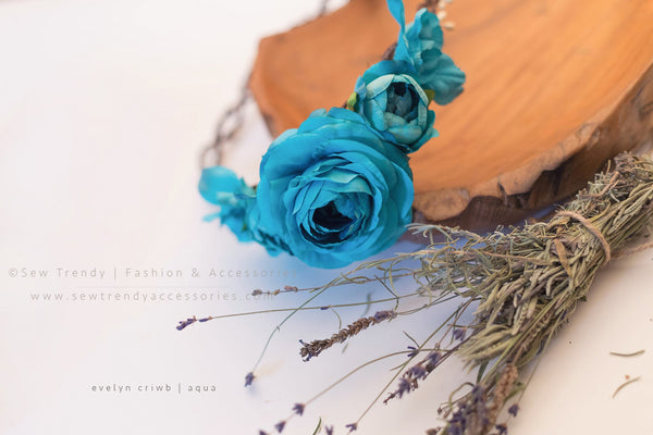 Evelyn Floral Crown • Natural Flower Crown • Grapevine Floral Headband • Wedding Headpiece • Maternity Crown • Flower Girl  | Ready To Ship • by Sew Trendy