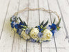 Lavender Blue Floral Crown • Organic Crown • Bohemian Crown • Lavender Crown • Flower Girl Crown • Wedding Crown • Photo Shoot Crown | Ready to Ship • by Sew Trendy