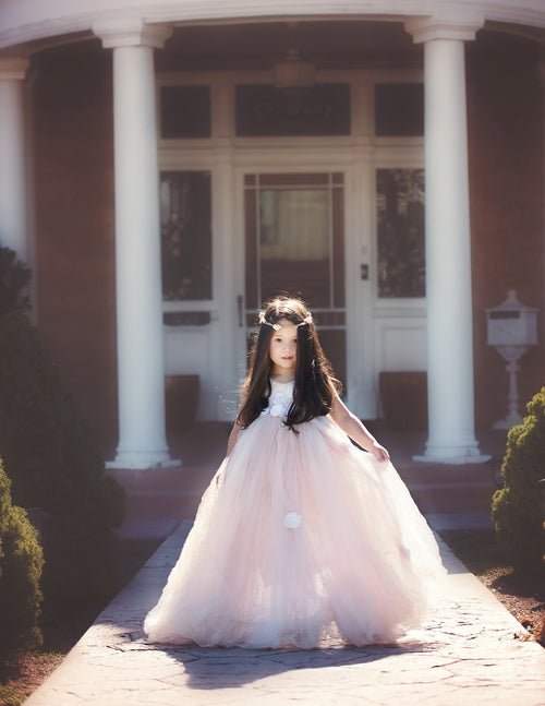 Maryn Gown • Girls Crushed Tulle Tutu • Princess Gown • Party Dress