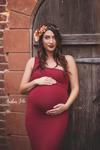 Anita Gown • One Shoulder Gown • Fitted Gown • Pregnancy Gown • Slim Fit Maternity Gown • Wedding Gown • Party Gown • Holiday Dress • by Sew Trendy