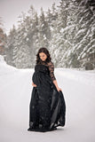 Cindy Gown • Elegant Lace Overlay Gown • Boat Neck and Chiffon Gown •  Knit Sweetheart Slip • by Sew Trendy
