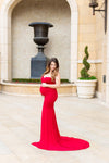Jessica Gown • Fitted Maternity Gown • Slim Fit Maternity Gown • Sweetheart Neckline Maternity Dress • Maxi Dress • Bridesmaid Dress • by Sew Trendy
