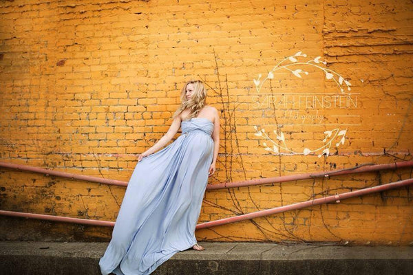 Leyah Gown • Infinity Gown • Maternity Dress • Pregnancy Gown • Bridesmaid Dress • Senior Photos • Photo Shoot • Boho Dress • by Sew Trendy