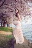 Marilyn Gown • Hand Made Maternity Gown • Lace Mermaid Style Sweetheart Maternity Gown • by Sew Trendy
