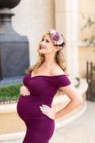 Amethyst Floral Crown • Fall Floral Crown • Vintage Grapevine Floral • Maternity Crown • Flower Girl Headpiece •  | Ready To Ship • by Sew Trendy