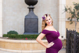 Amethyst Floral Crown • Fall Floral Crown • Vintage Grapevine Floral • Maternity Crown • Flower Girl Headpiece •  | Ready To Ship • by Sew Trendy