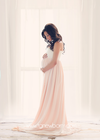 Miley Ombre Gown •  Maternity Gown • Multi-layer Tiered Chiffon Dress • Split Front Maternity Dress • Chiffon Maternity Gown • by Sew Trendy