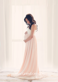 Miley Ombre Gown •  Maternity Gown • Multi-layer Tiered Chiffon Dress • Split Front Maternity Dress • Chiffon Maternity Gown • by Sew Trendy