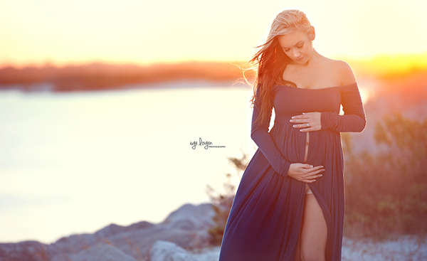 Miriam Gown • Long Sleeve Maternity Gown • Off the Shoulder Dress • Maternity Gown • Renaissance Gown • Soft Knit Maternity Gown • Bohemian • by Sew Trendy