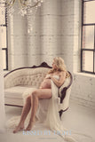 Rachel Gown • Long Flowing Gown • Butterfly Chiffon Gown • Sheer Maternity Gown • Sweetheart Maternity Gown • by Sew Trendy