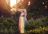 HOPE Gown {pastel tones}  Rainbow Baby Line • Rainbow Maternity Gown • Multi-layer Chiffon Dress • Maternity Dress • Chiffon Maternity Gown • Rainbow Pregnancy Gown • by Sew Trendy