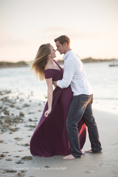 Leyah Gown • Infinity Gown • Maternity Dress • Pregnancy Gown • Bridesmaid Dress • Senior Photos • Photo Shoot • Boho Dress • by Sew Trendy