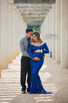 Priscilla Gown • Lace Maternity Gown • Priscilla Maternity Gown • Mermaid Style Maternity Gown • Long Sleeve Maternity Gown • by Sew Trendy