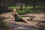 Marcie Gown • Slim Fit Pregnancy Dress • Tank Style Maternity Gown • by Sew Trendy