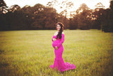 Priscilla Gown • Lace Maternity Gown • Priscilla Maternity Gown • Mermaid Style Maternity Gown • Long Sleeve Maternity Gown • by Sew Trendy