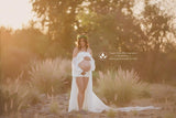 Lillian Gown • Vintage Style Gown • Sheer Chiffon Maternity Gown • by Sew Trendy