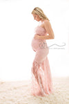 Marilyn Gown • Hand Made Maternity Gown • Lace Mermaid Style Sweetheart Maternity Gown • by Sew Trendy