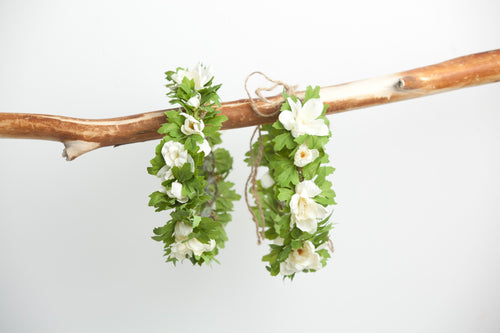 Kona Floral Crown • Simple Floral Crown • Ivory Floral Crown • Princess Floral Crown • Bohemian Crown | Ready To Ship • by Sew Trendy