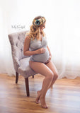 Natalia Bodysuit • Knit Tank Body Suit • Tank Top Bodysuit • Bodysuit Maternity Top • Bodysuit Top • Leotard Shirt • Bodysuit with Snaps • by Sew Trendy