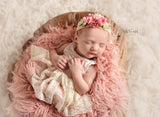 Ari Dress • Newborn Lace Dress • Princess Baby Dress • Sitter Dress • Princess Newborn Gown • Lace Sitter Set • Newborn Chiffon Dress • by Sew Trendy