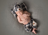 CLEARANCE | Hunter Newborn flannel Pant and Pillow Sets