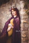 Amethyst Floral Crown • Fall Floral Crown • Vintage Grapevine Floral • Maternity Crown • Flower Girl Headpiece •  | Ready To Ship • by Sew Trendy