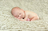 CLEARANCE | Ruffle Blanket • REVERSIBLE Backdrop • Texture Blanket Photo Prop | Ready to Ship • by Sew Trendy