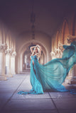 Rachel Gown • Long Flowing Gown • Butterfly Chiffon Gown • Sheer Maternity Gown • Sweetheart Maternity Gown • by Sew Trendy