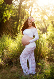 Dani Pant • Lace Gaucho Style Pant • Lace Maternity Pant • Maternity Photo Shoot • Lace Lounge Pant • Gaucho Pajama Pant • by Sew Trendy