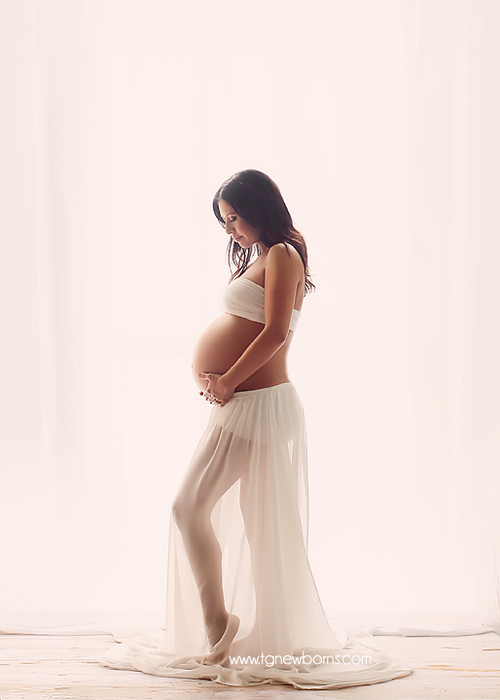 Julie Skirt • Chiffon Skirt • Slip • Maternity Gown • Pregnancy Skirt • Maternity Skirt • Sheer Maternity Skirt • Boudoir Skirt • by Sew Trendy