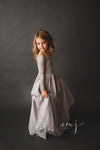 Cynthia Girls Gown •  Full Circle Chiffon Skirt • Lace Off the Shoulder Top • Girls Couture • Princess Photo Shoot • Birthday Dress • by Sew Trendy