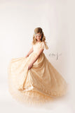 Josie Girls Gown • Lace Girls Gown • Girls Full Circle Gown • by Sew Trendy