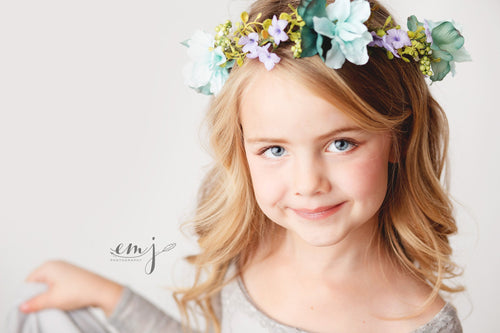 Piper Floral Crown • Organic Crown • Ivory Berrys Floral Crown • Bohemian Crown | Ready To Ship • by Sew Trendy